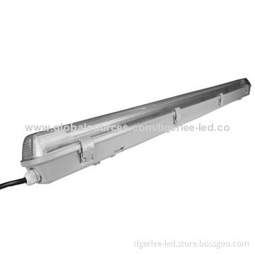 Single T8 LED emergency tube light fixture with battery backup, AC 200-240V, 9/18/22W